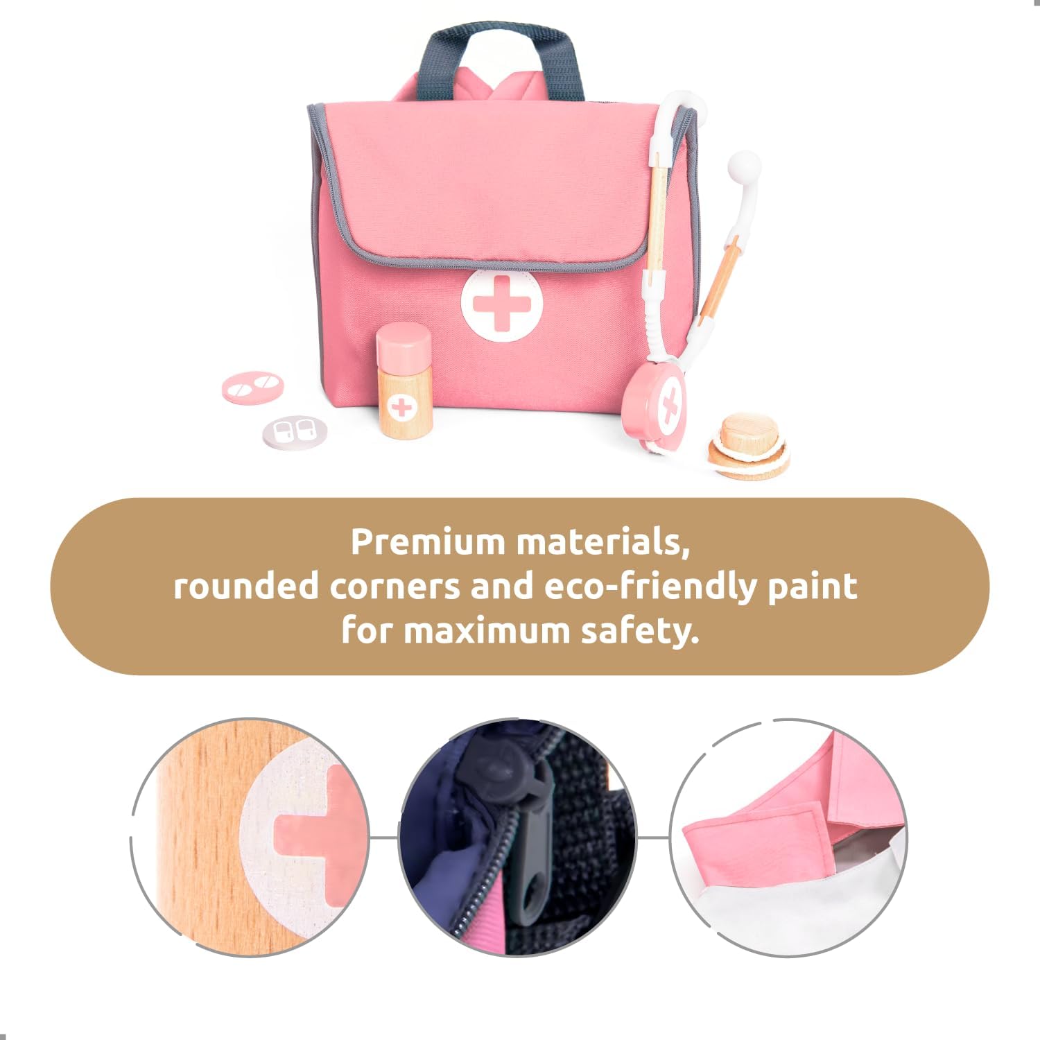 Thumbnail 1 de UMU® Wooden Doctor Kit for Kids – Pretend Play Set (20-Piece) for Ages 3–5
