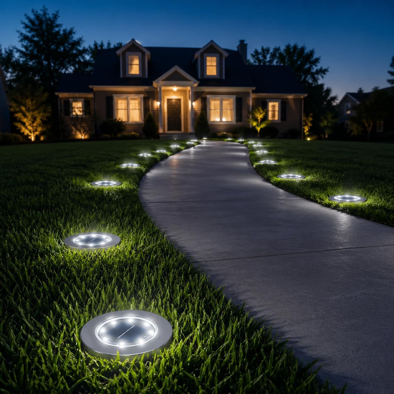 Thumbnail 4 de INCX 4.6-inch Solar Outdoor Lights (12-Pack) with Integrated Light Sensor, IP65, Cold White