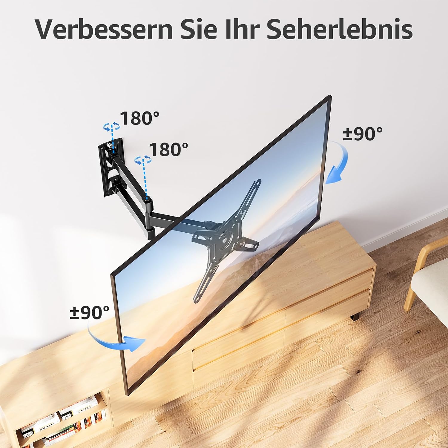 Detalle 2 de MOUNTUP TV Wandhalterung 180° für 14-42 Zoll