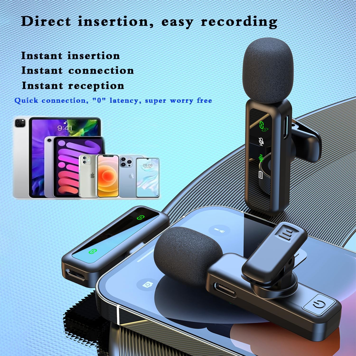 Thumbnail 4 de XIXIXIAXIA Wireless Lavalier Microphone for iPhone, Android & iPad