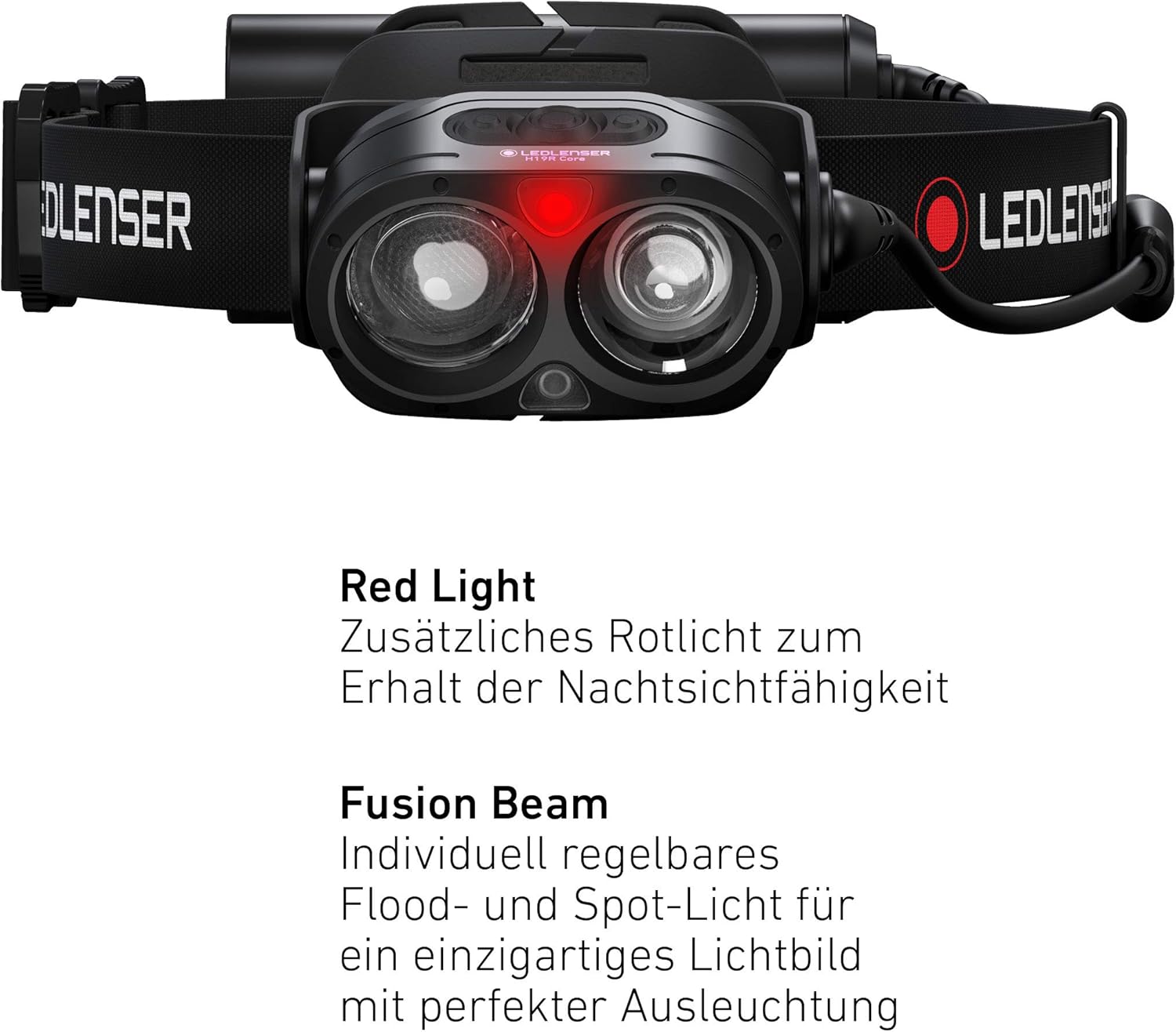 Thumbnail 2 de Ledlenser H19R Core Headlamp: 3500 Lumens, Rechargeable, IP67, Long-Distance Beam