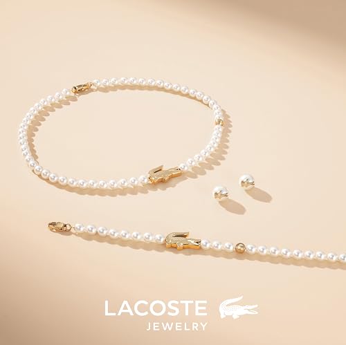 Detalle 1 de Parure Lacoste Matchpoint en fausses perles, détails dorés et charms
