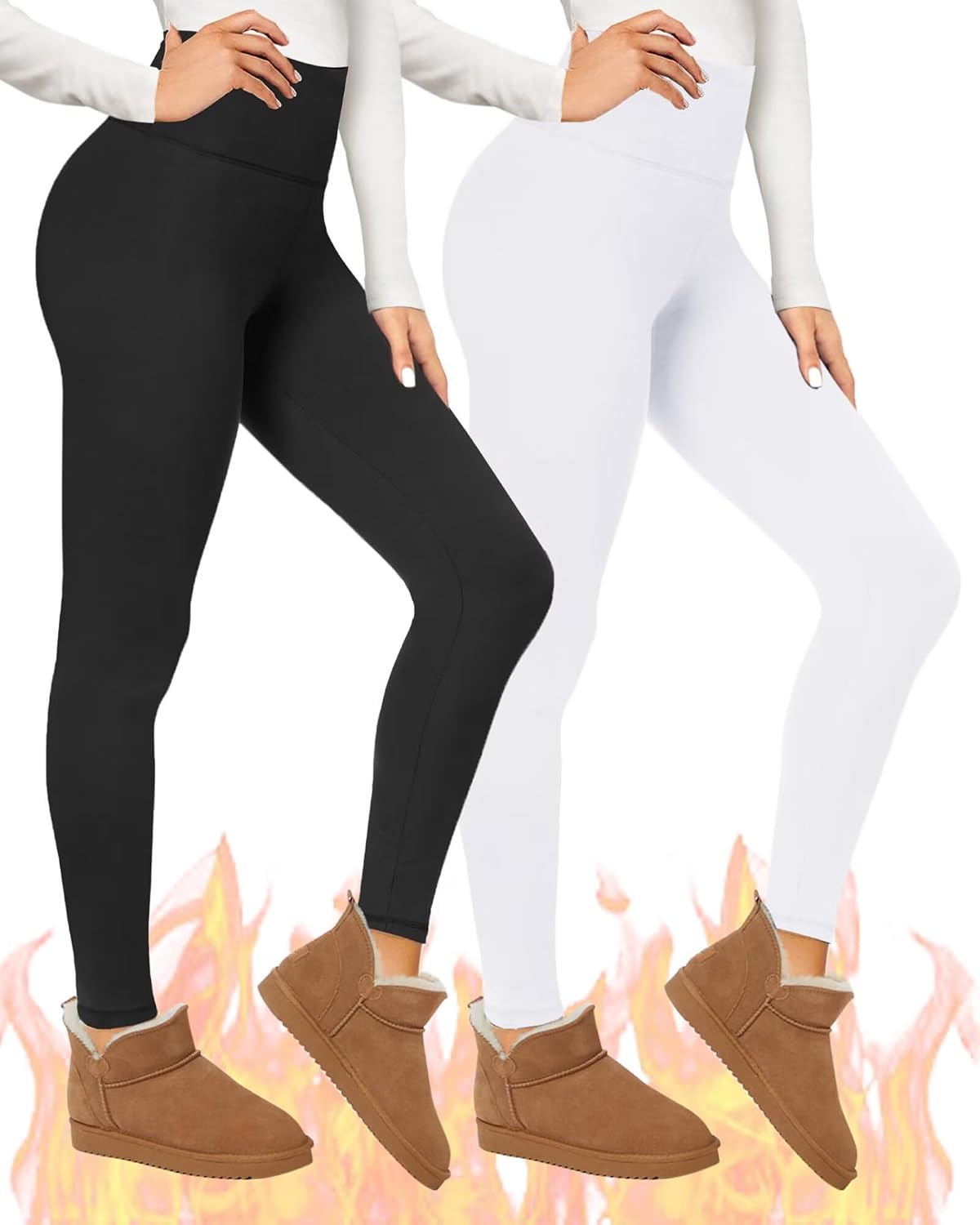 Thumbnail 6 de TNNZEET Thermal Leggings for Women 2-pack