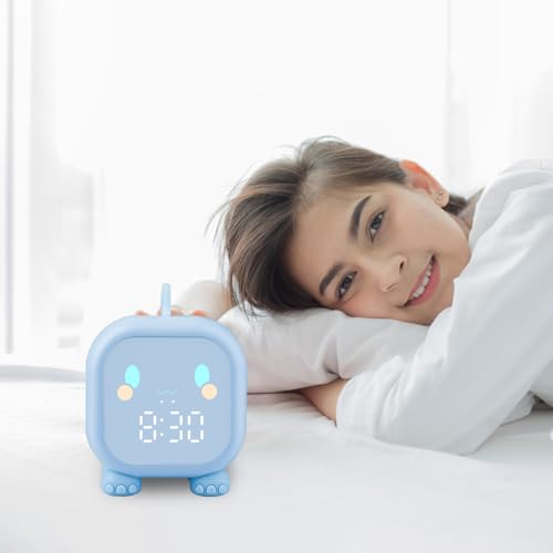 Thumbnail 6 de Ayybboo Réveil Lumineux pour Enfants, horloge numérique LED avec veilleuse 🕰