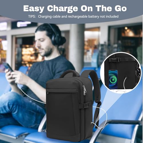 Detalle de Xkdoai 30L Cabin Bag for EasyJet: Compact 45x36x20cm Underseat Backpack
