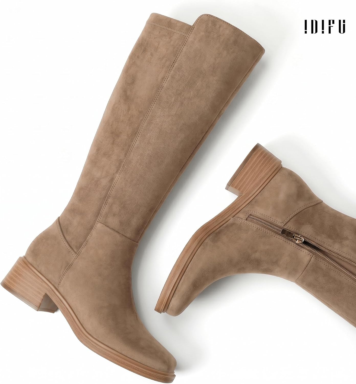 Detalle 2 de IDIFU Knee-High Boots with 1.6-Inch Heel
