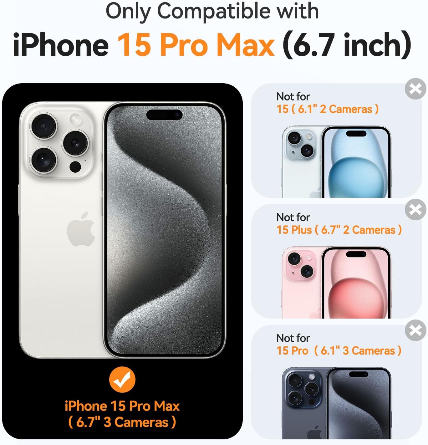 Detalle de iPhone 15 Pro Max Magnetic case 6.7 inch