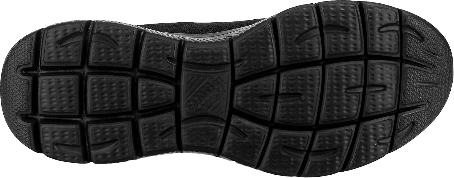 Detalle 2 de Skechers Men's Summits Trainer, Black (9 UK) – versatile slip-on sport trainer
