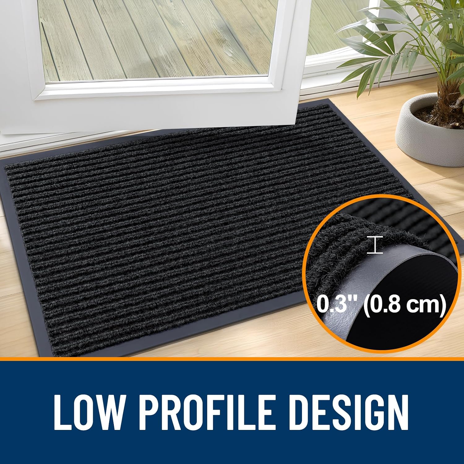 Detalle 2 de OLANLY Front Door Mat 35x23 🏡