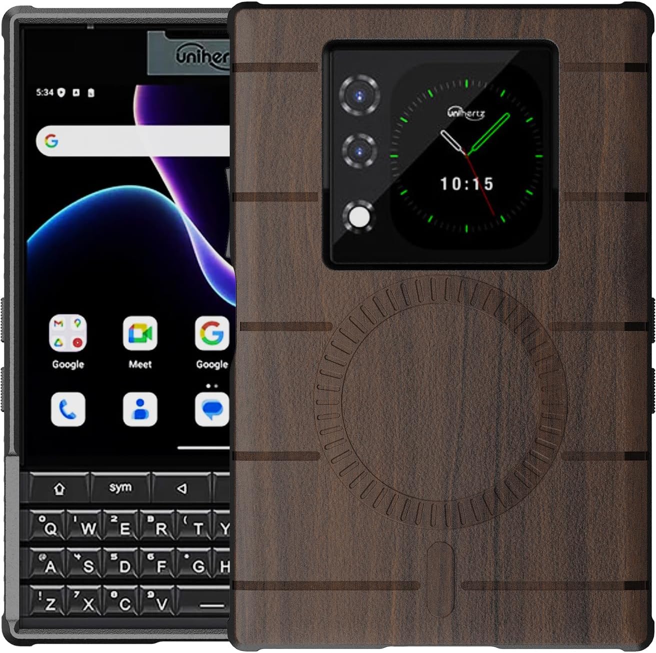 Detalle de Nakedcellphone Flexシリーズ TITAN2-RS-WOOD 木目調スマホケース MagSafe対応・TPU素材