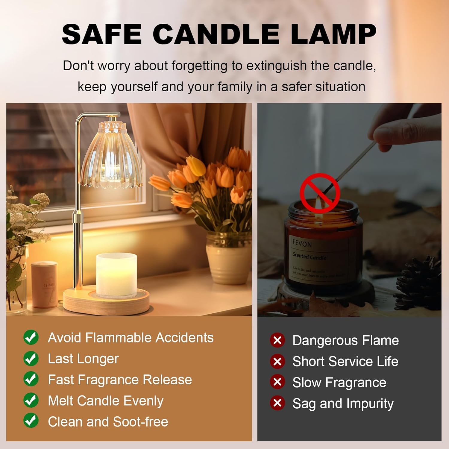 Thumbnail 5 de Adjustable Candle Warmer Lamp with Timer ⏳🕯