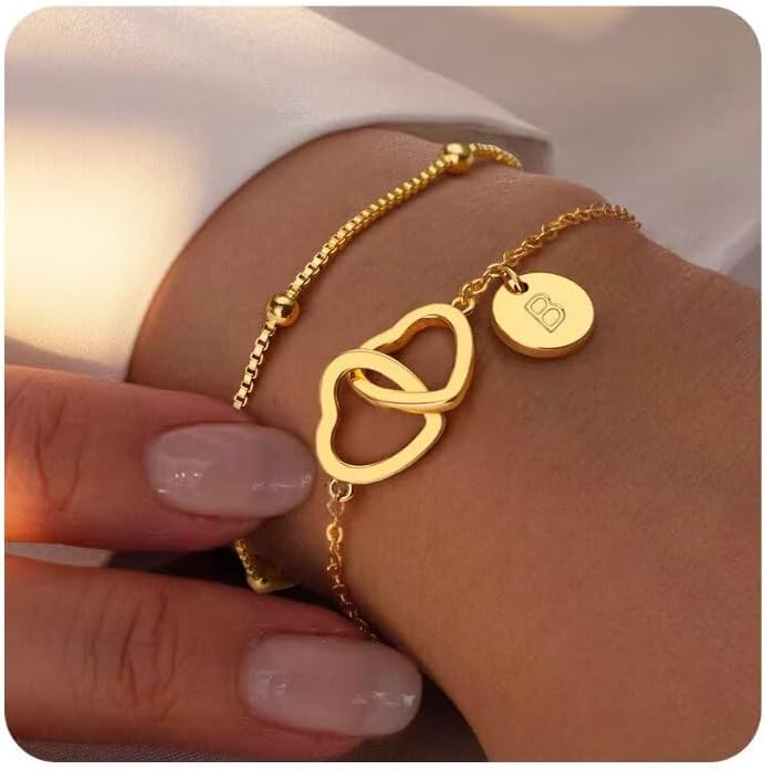 Detalle de TINGN Armband Gold Damen 15 cm + 5 cm ❤