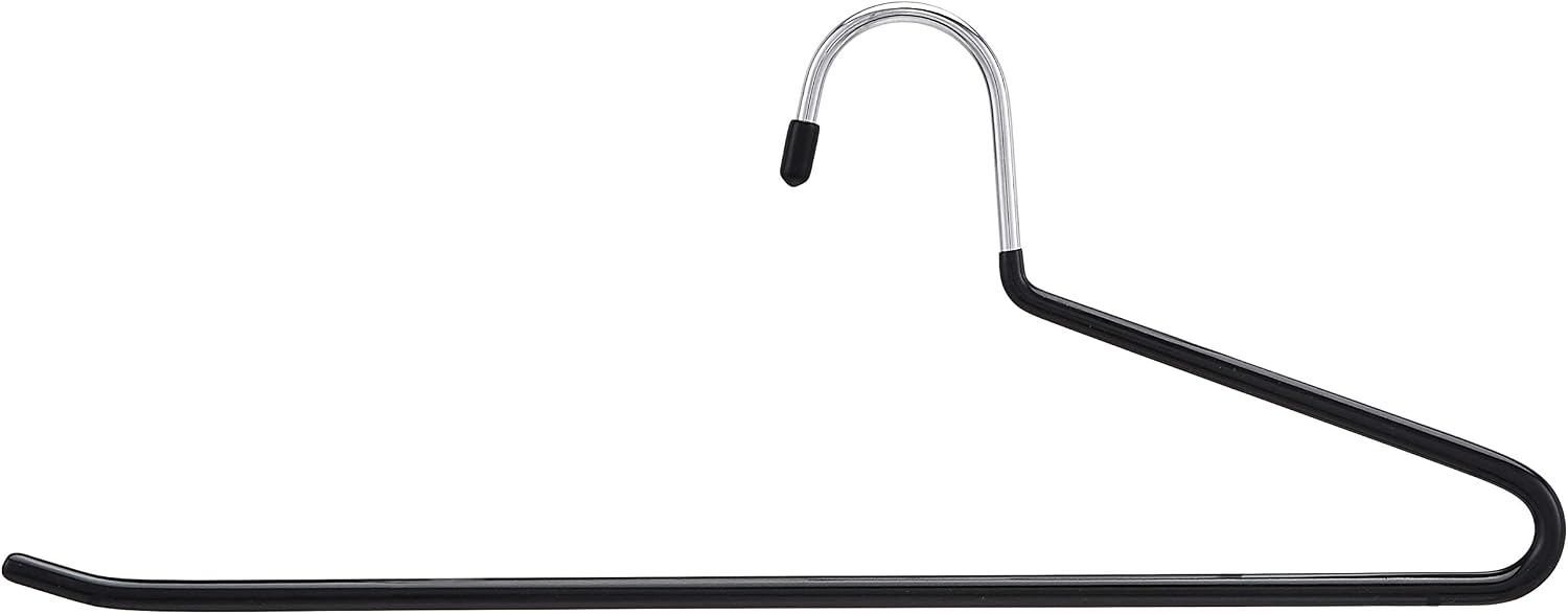 Detalle de Amazon Basics Hosenbügel – 30er-Pack, verchromt, offener Rand