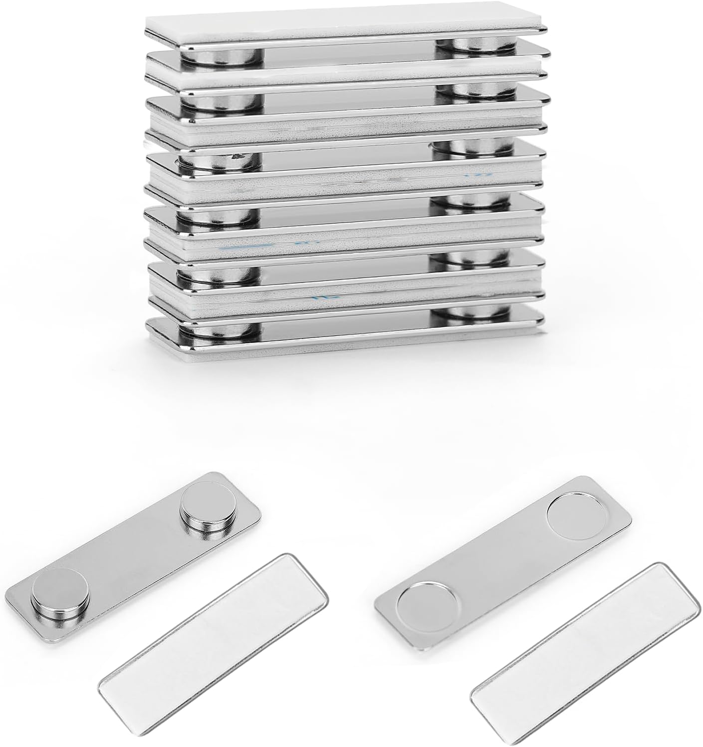 Detalle de Ninyoon Magnetic Picture Hanger magnetische muurhangers, 4,5 x 1,3 cm, 6 stuks