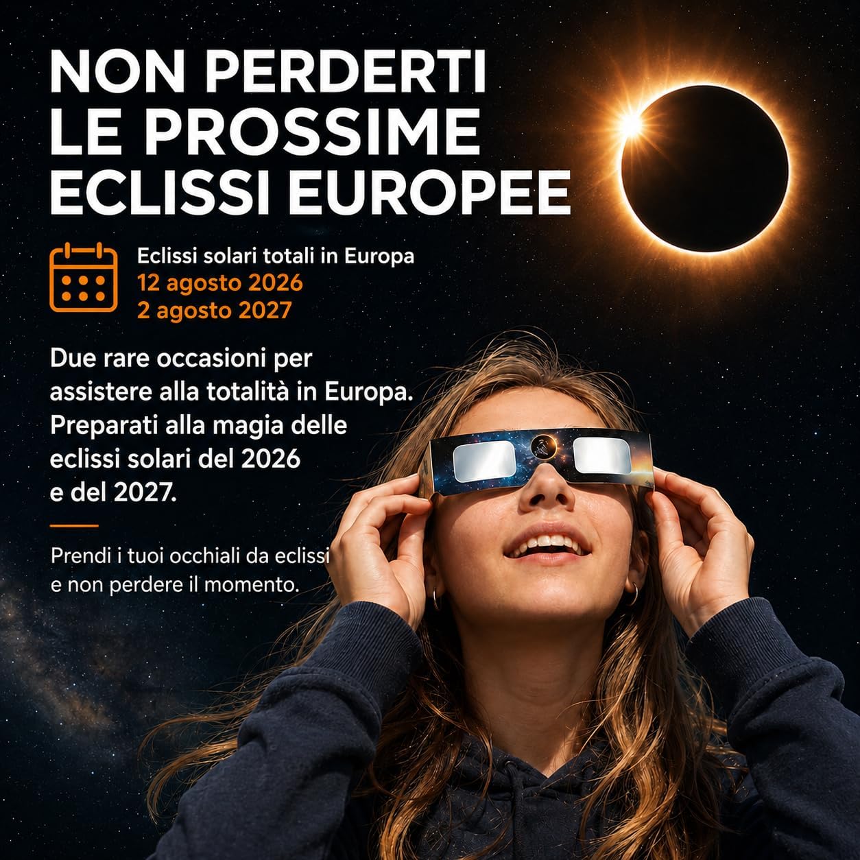 Thumbnail 5 de Keyaluo 6/12 Occhiali eclissi solare: protezione certificata per l’osservazione diretta