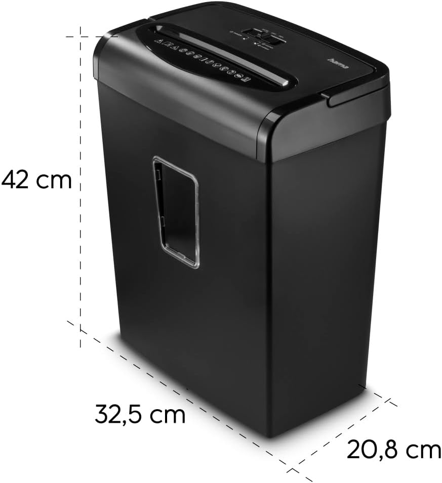 Thumbnail 6 de Hama Broyeur Papier Prime M80 – destructeur à microcoupure P-5 (jusqu’à 8 feuilles A4) avec sécurité anti-surchauffe
