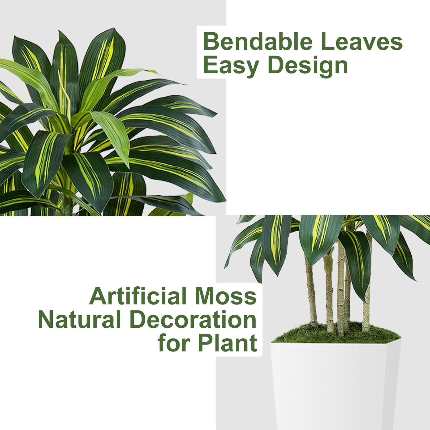 Detalle 2 de Keeplush artificial dracaena tree, 6FT