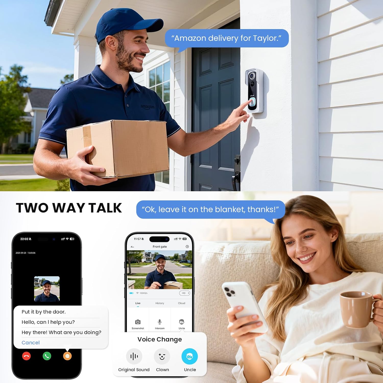 Thumbnail 5 de ieGeek Doorbell Camera 2K wireless doorbell