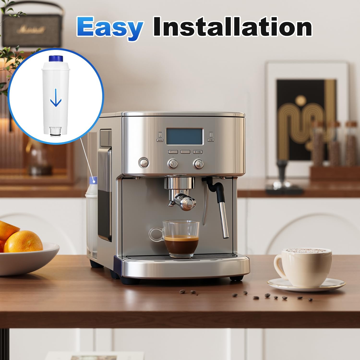 Detalle 2 de Azyvum Filtre à Eau 6 Pièces waterfilter voor De’Longhi, actieve kool