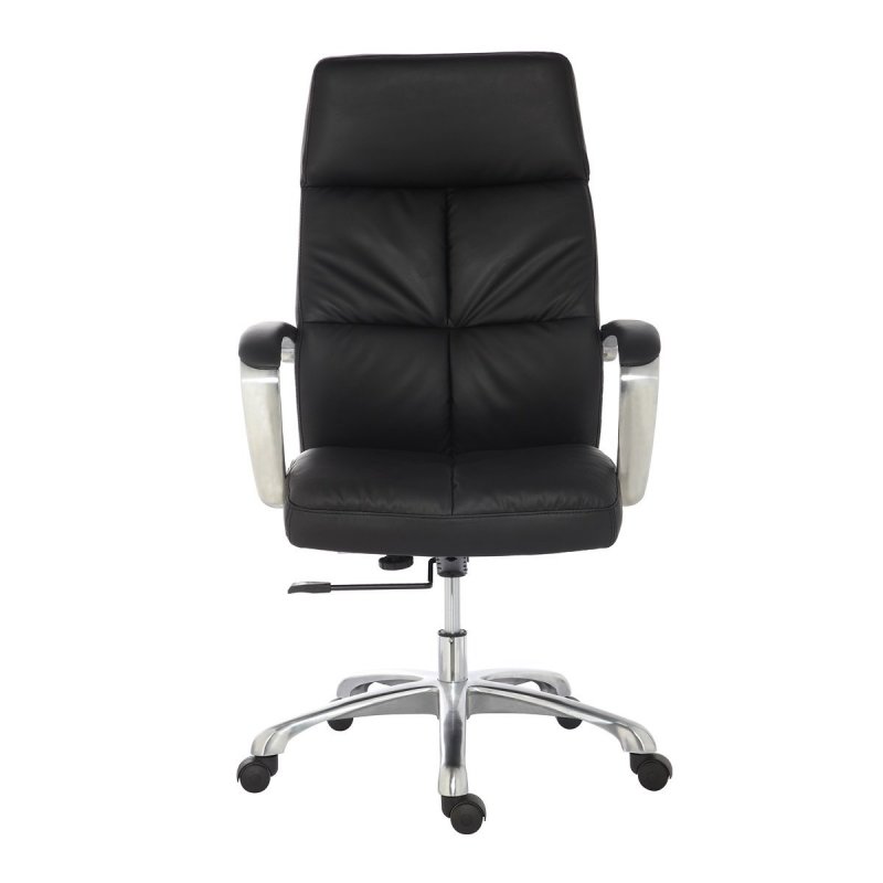 Thumbnail 2 de Euromof Dublín Sillón Oficina Respaldo Alto Ecopiel Negra
