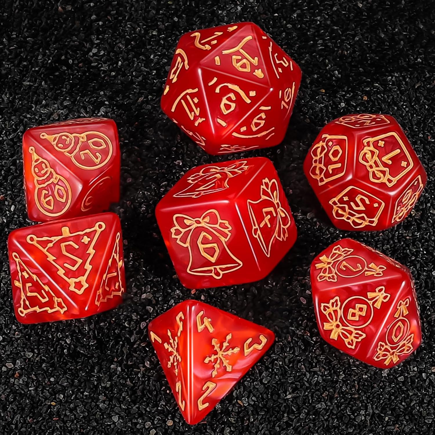 Thumbnail 5 de QMAY DND Dice Polyhedral Dice Set – 7 pezzi per D&D e RPG