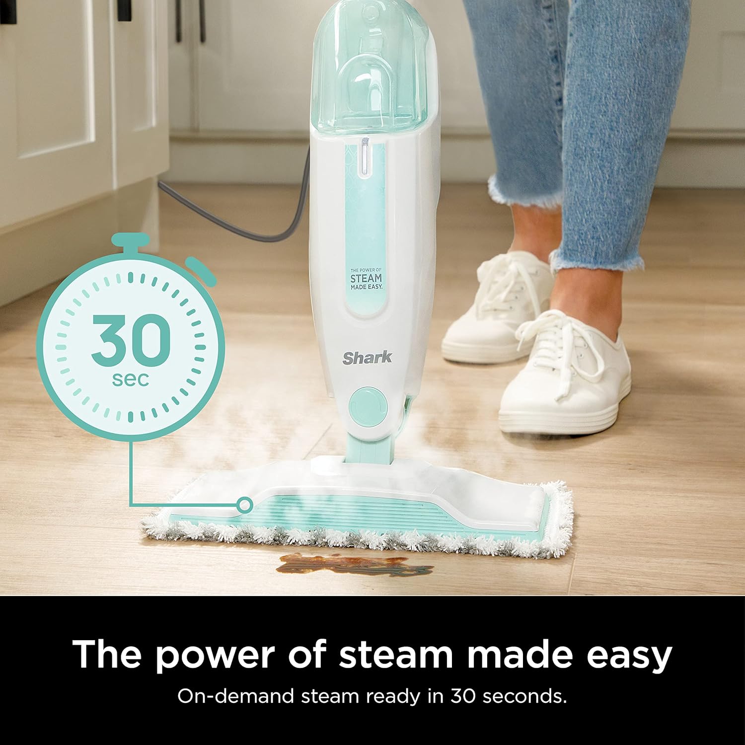 Thumbnail 1 de Shark S1000 Steam Mop with Removable Water Tank and 2 Washable Dirt Grip Pads
