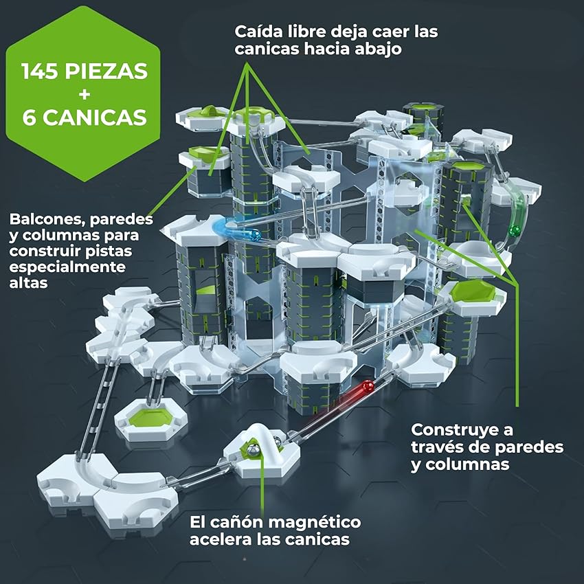 Detalle 2 de Ravensburger Gravitrax Starter-Set Pro, 145 piezas 🧩