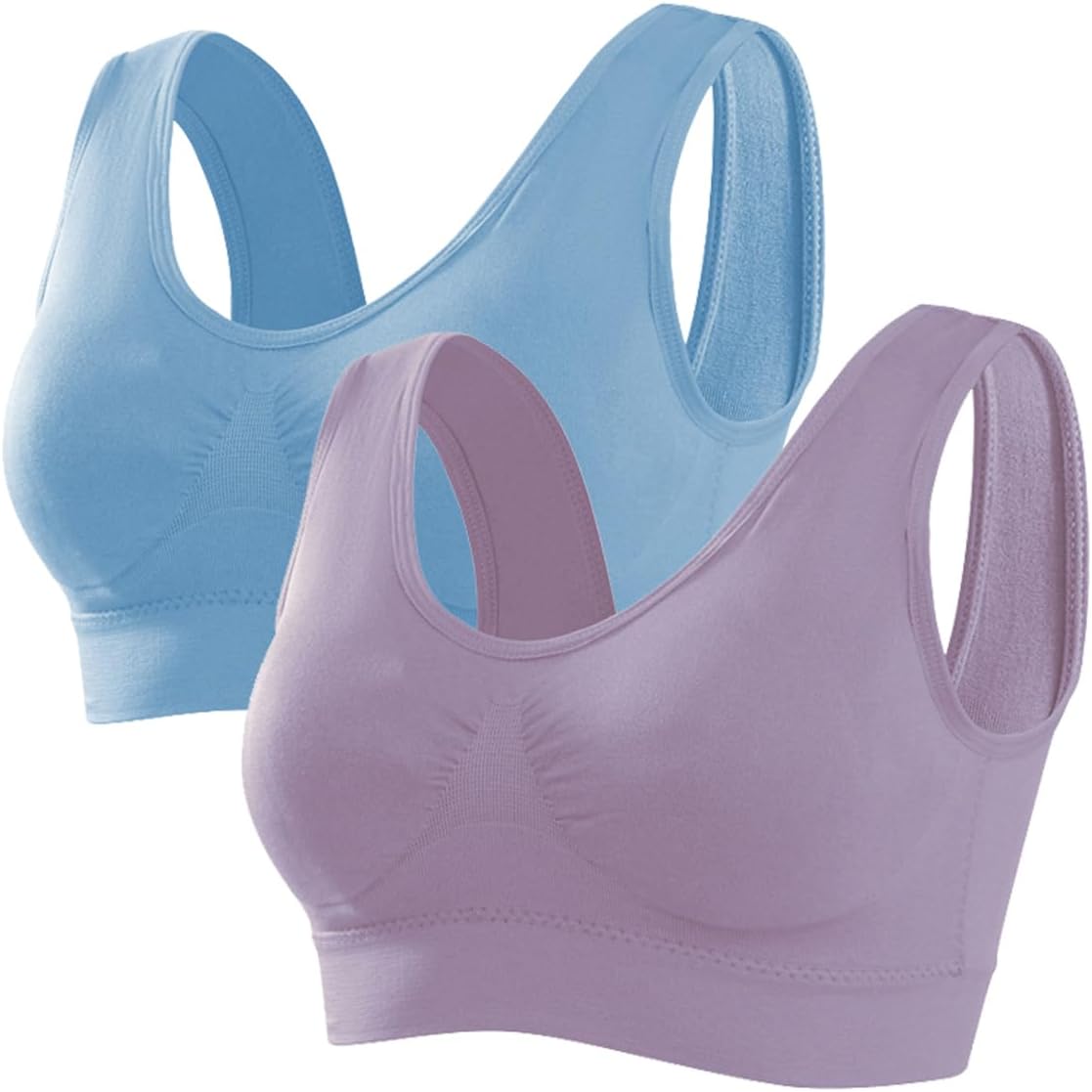 Thumbnail 6 de Memoryee Sports Bras Women 3 Pack Set – Plus Size, Non-Wired, Padded, Removable Inserts