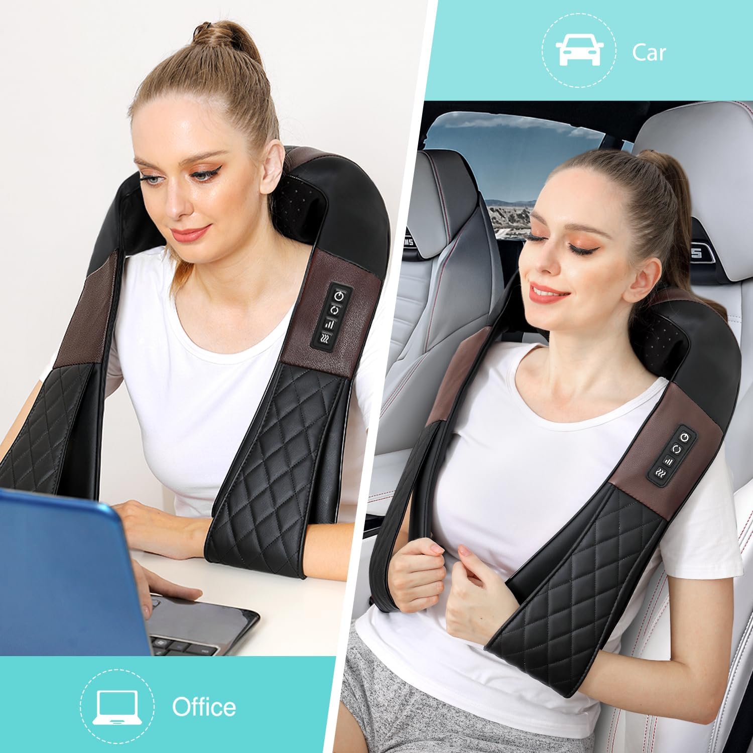 Thumbnail 5 de WOQQW Shiatsu 4D Neck and Back Massager 15min