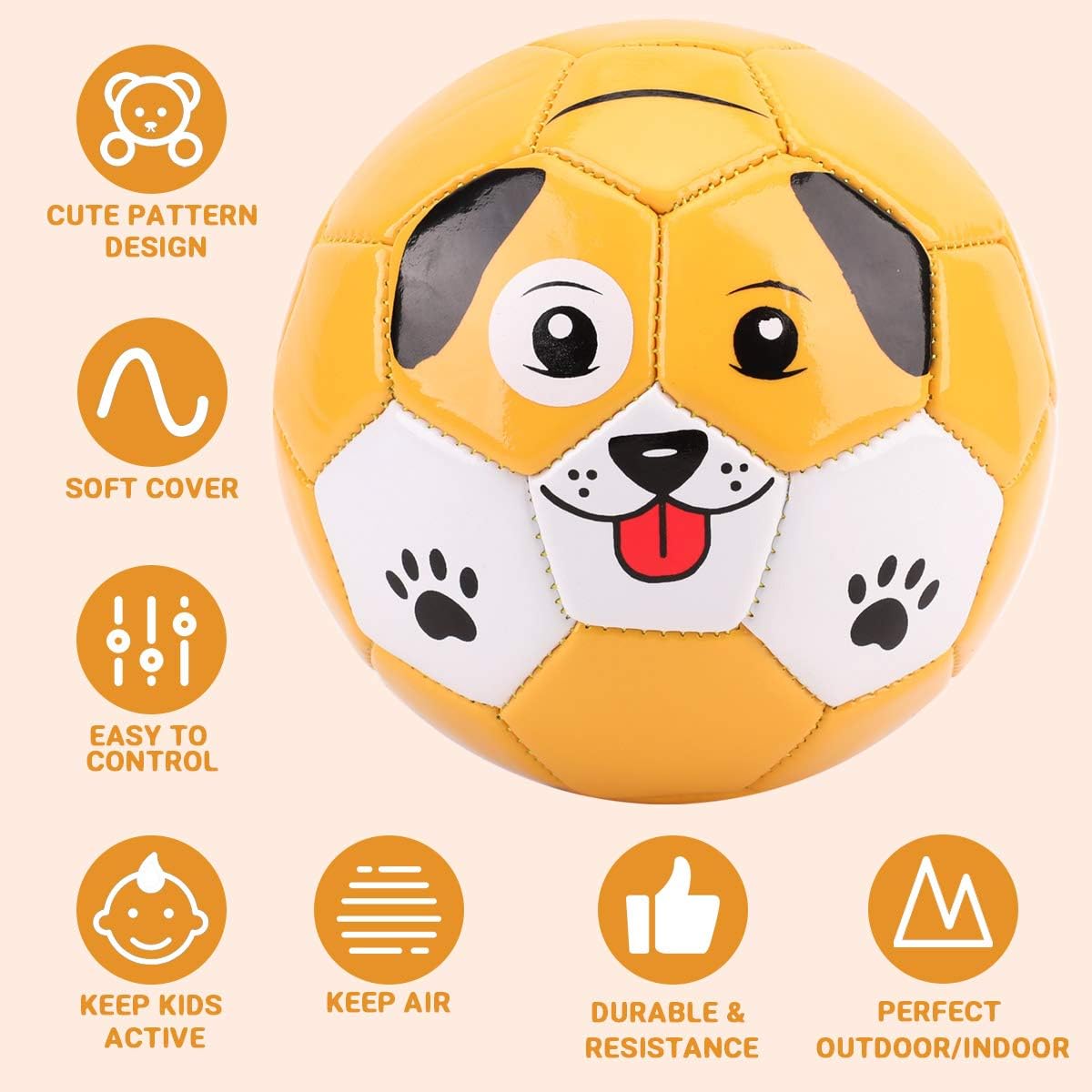 Thumbnail 2 de U&C Planet Toddler Football Size 2 – Mini Kids Ball for Safe Fun