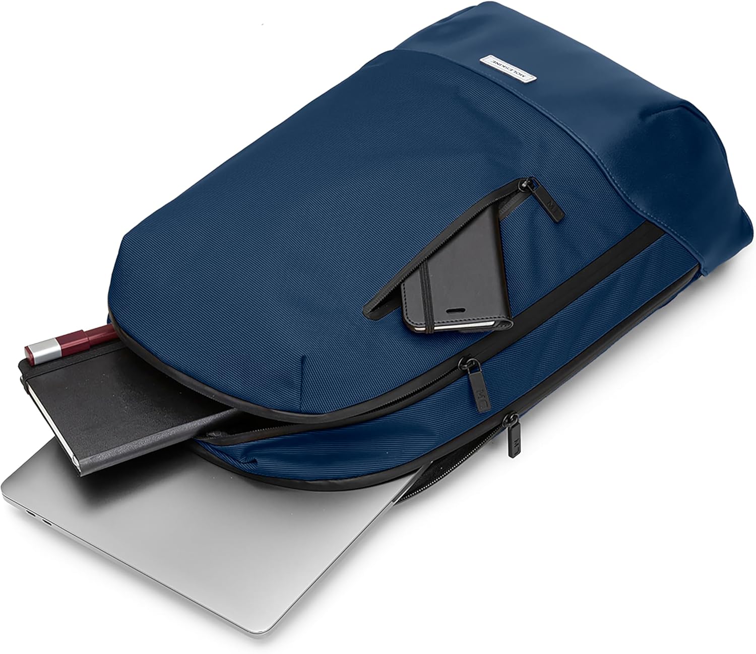 Detalle de Moleskine Sac à Dos Collection Metro pour ordinateur portable / tablette jusqu’à 15" – Bleu Saphir (31 x 47 x 13 cm)