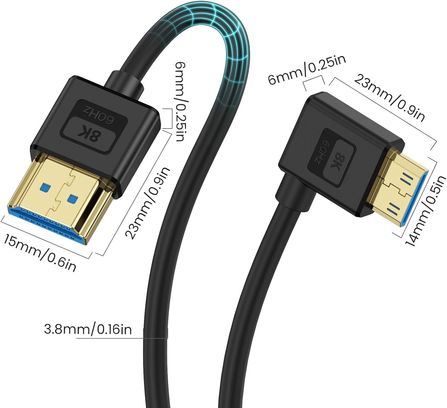 Thumbnail 1 de Maxhood 0.3m Mini HDMI to HDMI cable