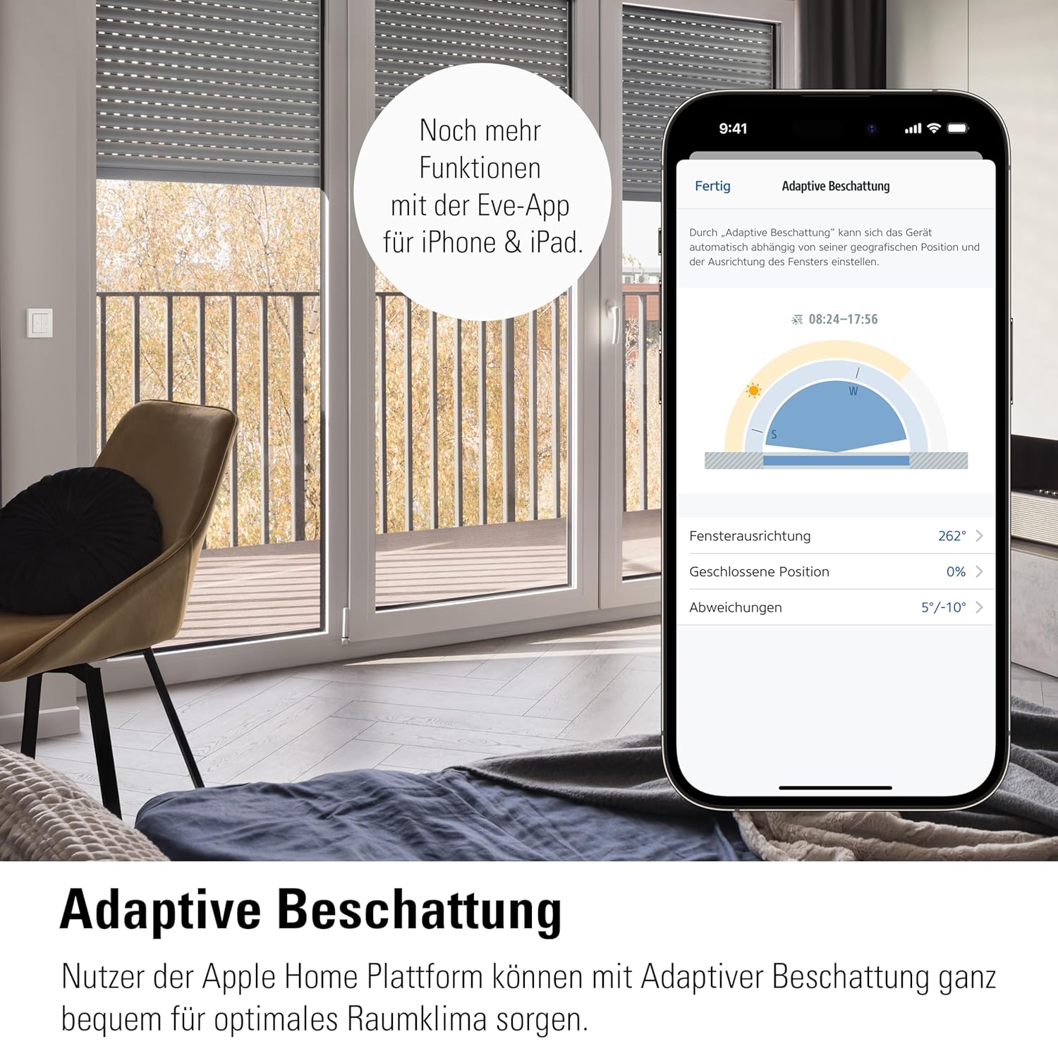 Detalle de Eve Shutter Switch Matter Smart-Rollladensteuerung