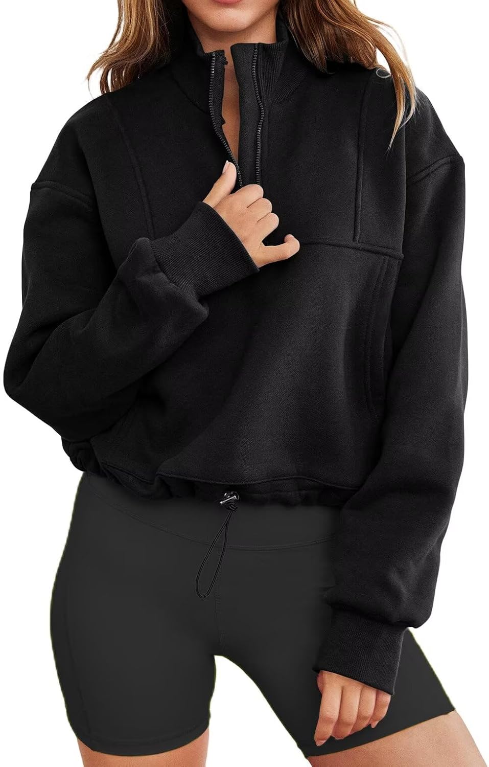 Thumbnail 3 de LACOZY Womens Long Sleeve Half Zip Sweatshirt – Oversized Casual Pullover