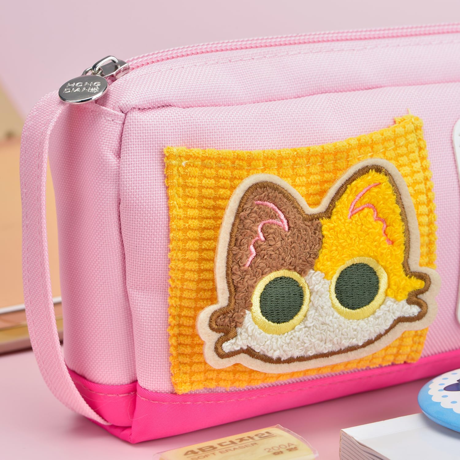 Thumbnail 6 de Pencil Case Large Capacity Adorable Cat Pencil Pouch – Pink