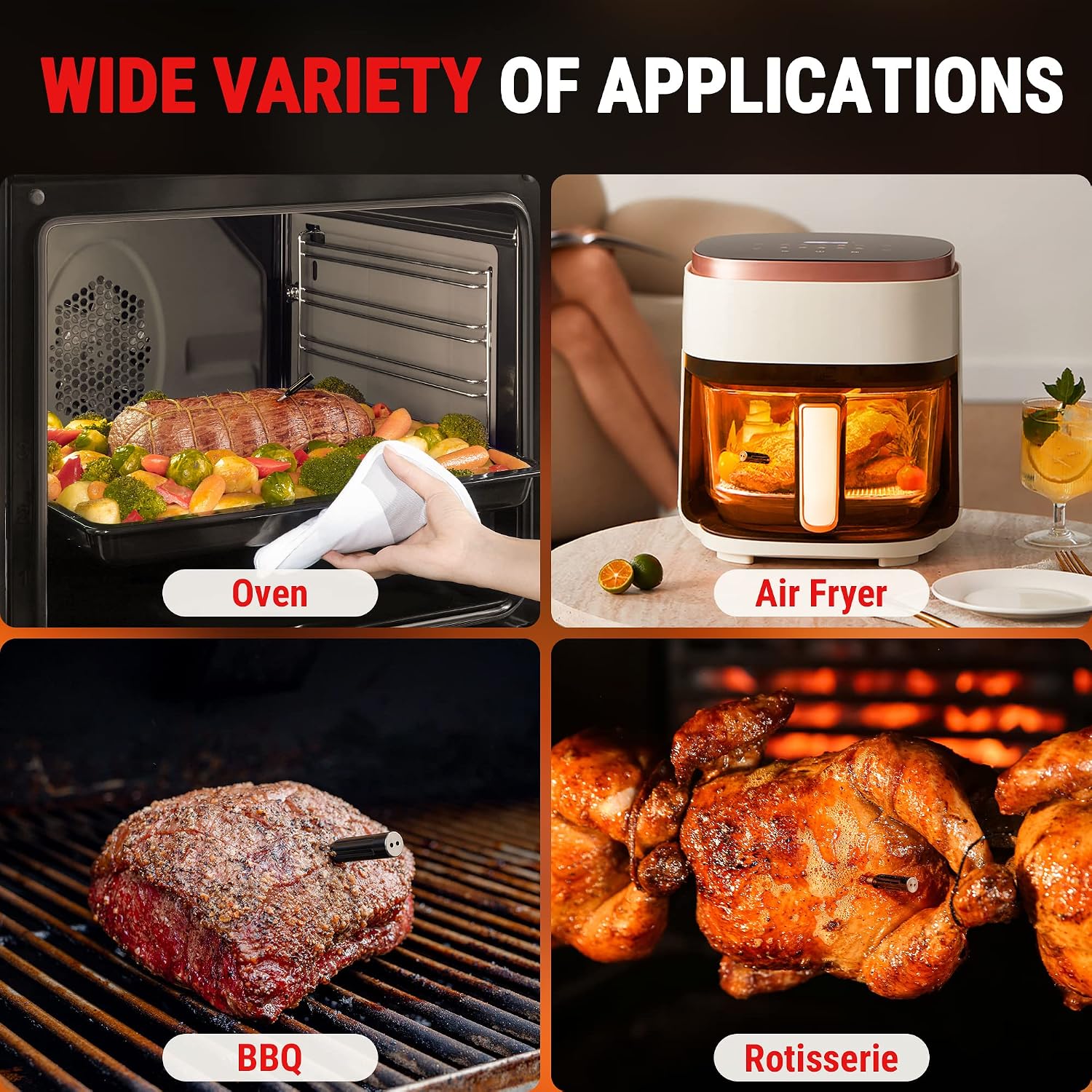 Thumbnail 6 de ThermoPro TempPro 150M Wireless Meat Thermometer: UK Edition