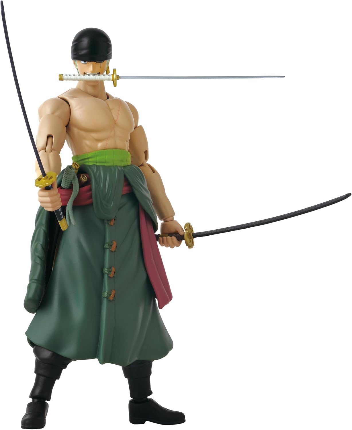 Detalle 2 de アニメヒーローズ ワンピース ロロノア・ゾロ 三刀流アクションフィギュア 20か所以上可動