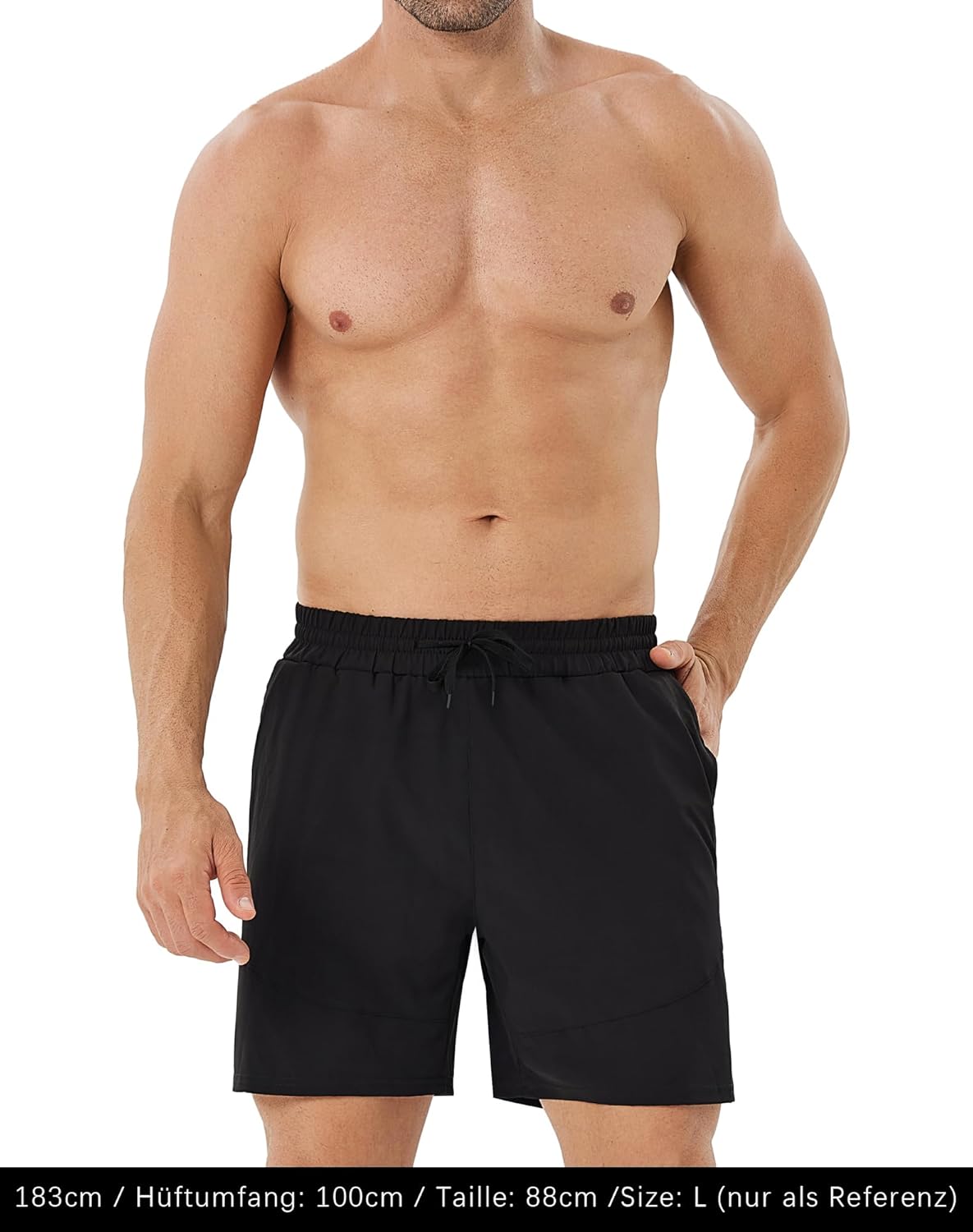 Thumbnail 3 de HOPLYNN 2er Pack Sporthose Herren Kurz – Reißverschlusstaschen, Schnell Trocknend