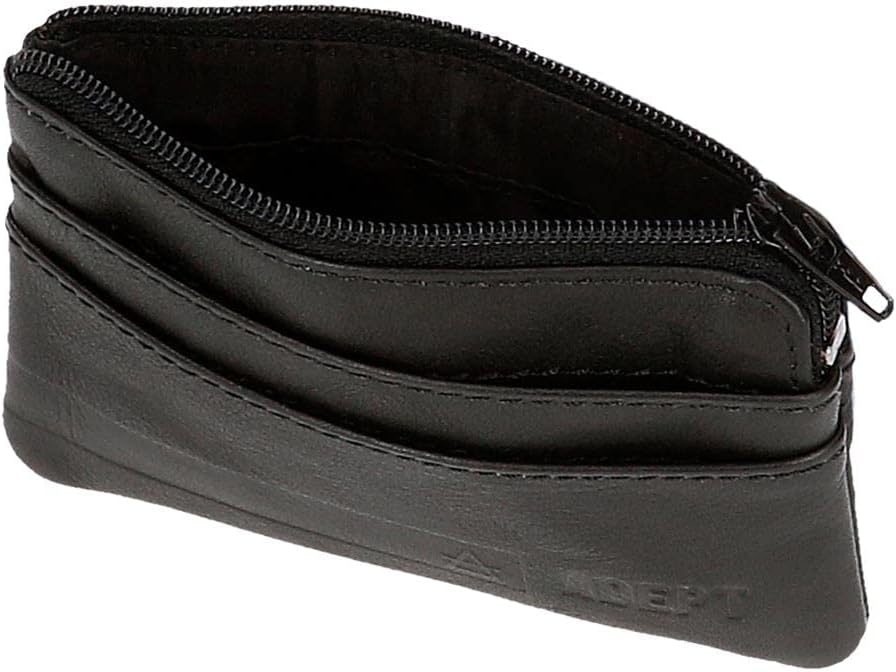 Detalle de joumma bags, s.l. Adept Alan Porte-Monnaie Noir – cuir, 11 x 7 x 1,5 cm