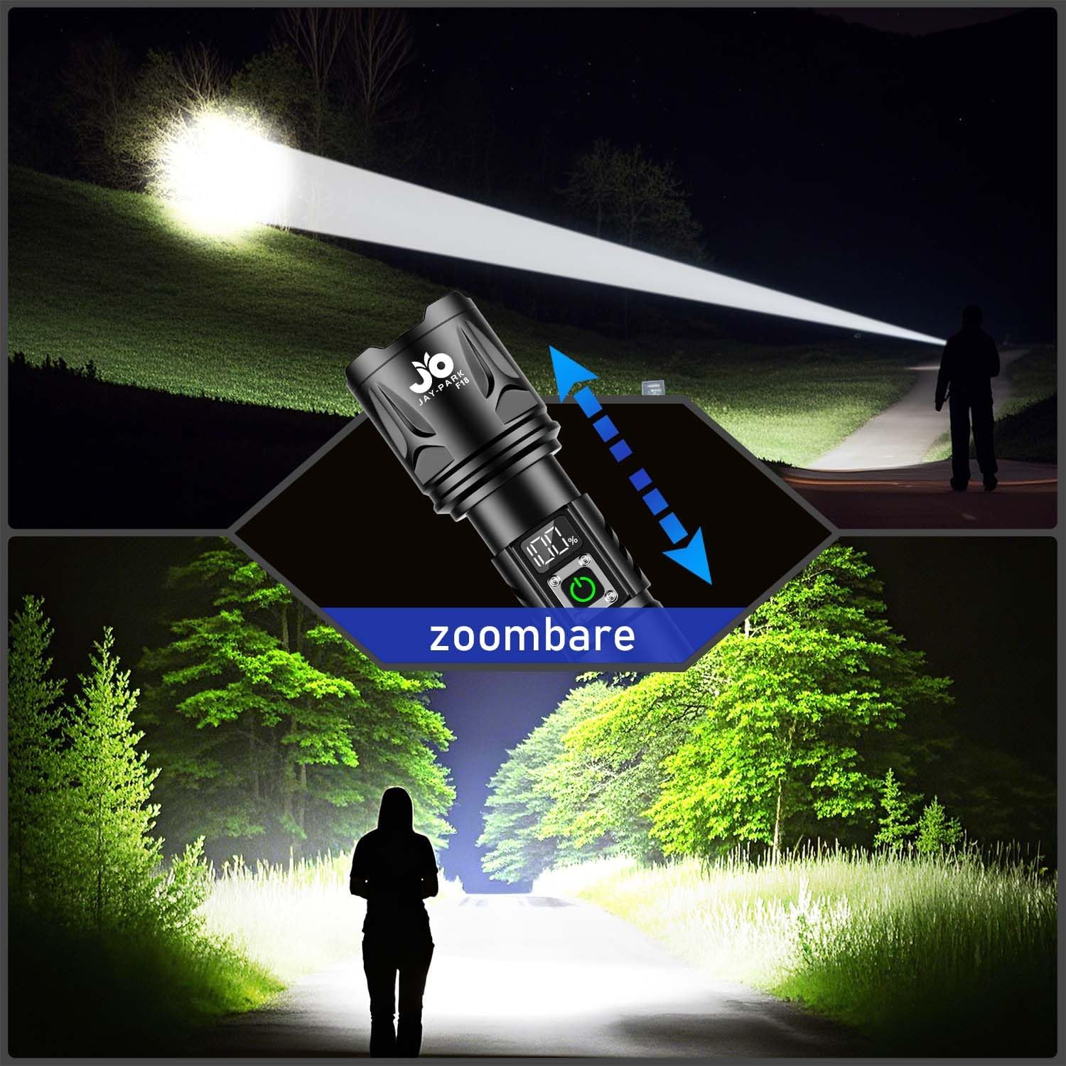 Detalle de JAY-PARK Lampe Torche LED Ultra Puissante 1 000 000 Lumens