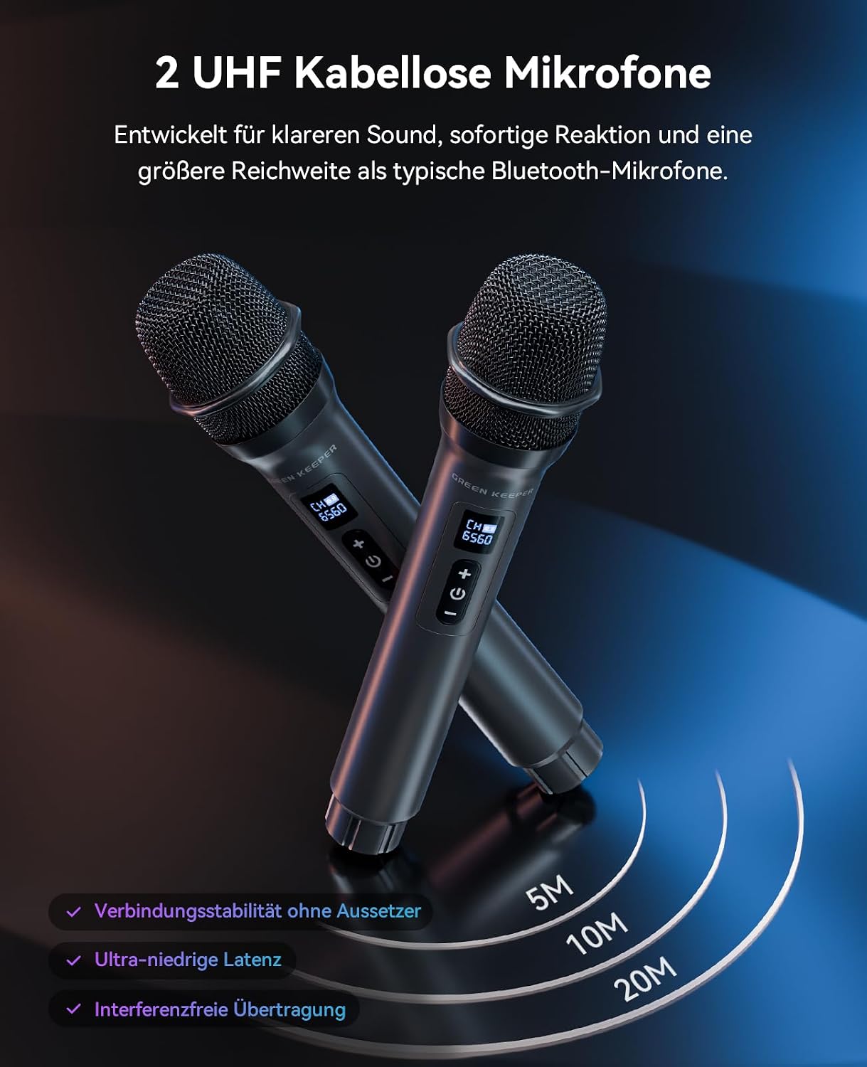 Detalle de GK-MAX Karaoke Maschine 600W Bluetooth đ€