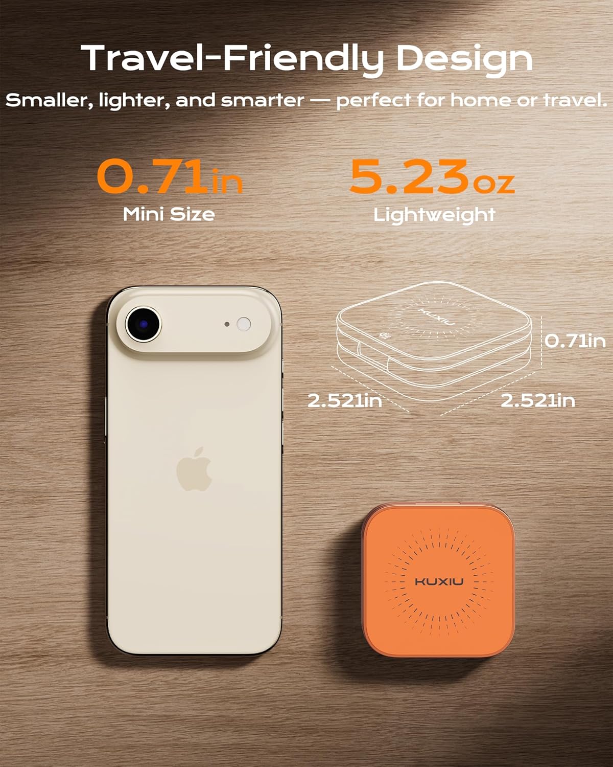 Thumbnail 3 de KU XIU Qi2.2 25W Magnetic Wireless Charger – 3-in-1 Foldable Travel Station