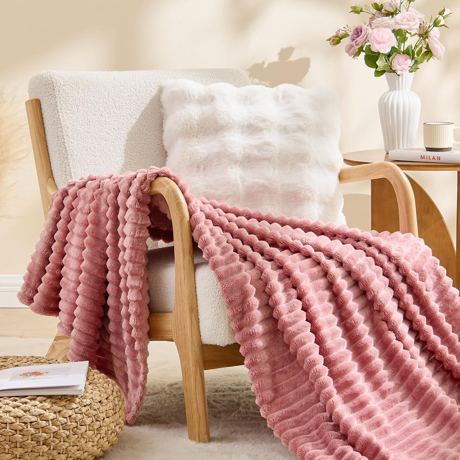 Thumbnail 3 de BEDELITE Fleece Throw Blanket 50 x 70 Inch