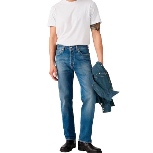 Detalle de Levi’s 501 Original The Fairway: vaquero azul de corte recto 33W / 30L para personalizar tu estilo