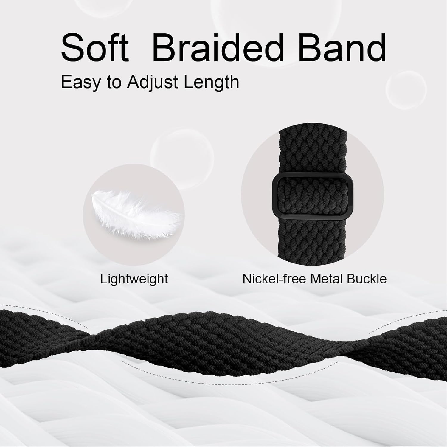 Thumbnail 2 de SUGARJAR 22mm Silicone Straps for Nerunsa P66D and Compatible Watches