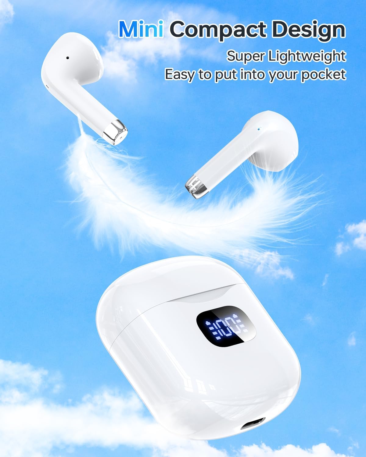 Thumbnail 5 de KTGEE Wireless Earbuds Bluetooth 5.3 with 40Hrs playback