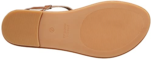 Detalle de Amazon Essentials Sandalo Infradito Casual con Cinturino alla Caviglia Donna – Marrone Cenere, 42 EU