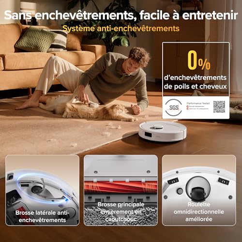 Thumbnail 3 de roborock Qrevo S Pro Set — Robot Aspirateur Laveur Anti-emmêlements, station tout-en-un
