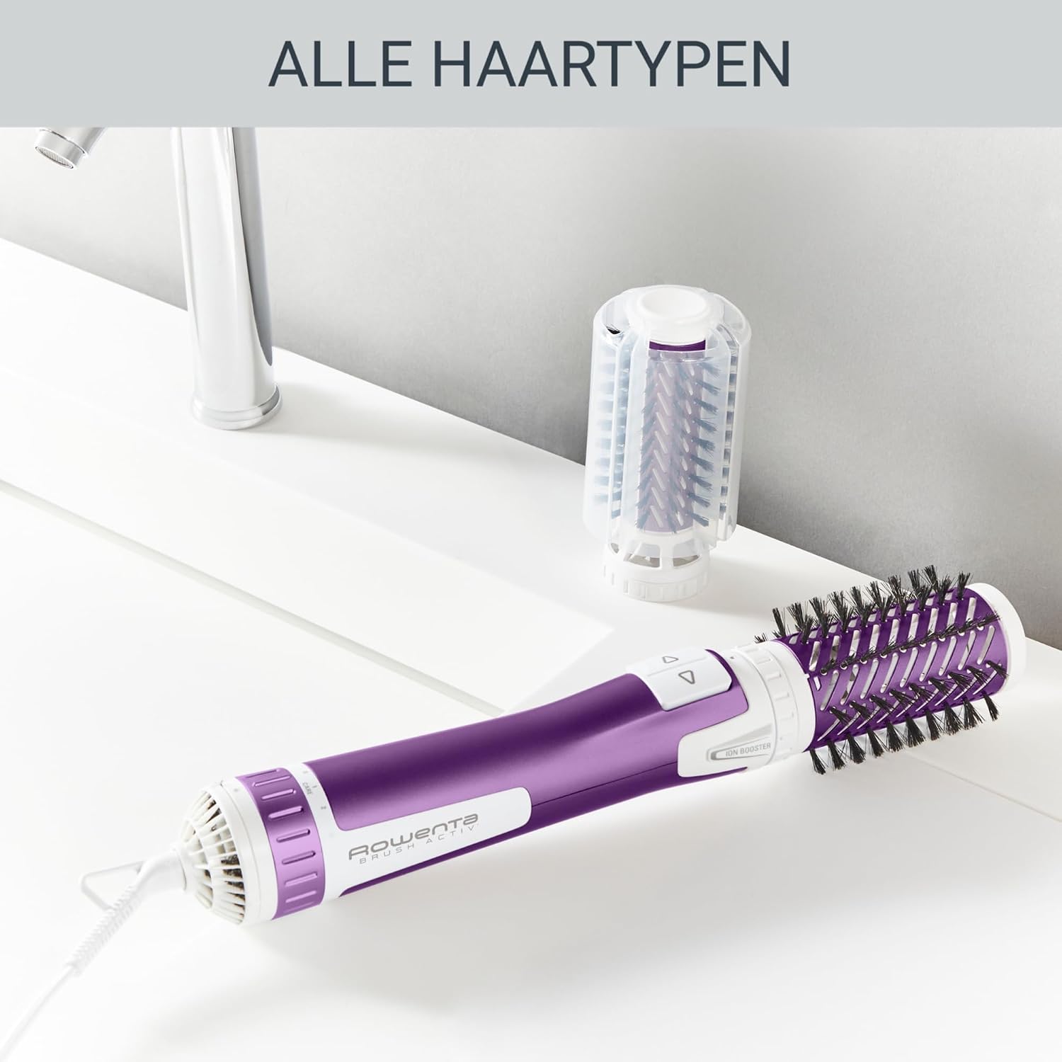 Thumbnail 2 de Rowenta Rotierende Warmluftbürste Brush Activ Volume & Shine CF9530 (Keramik, 2 Bürstenköpfe)
