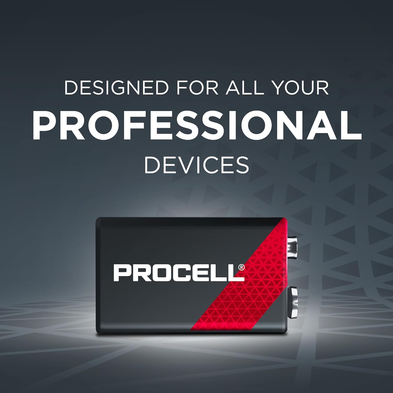 Detalle de PROCELL 9V Long-Lasting Alkaline Batteries (72 Pack) – 5-Year Shelf Life for Professional Devices